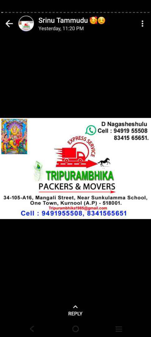 Work by Tripurambhika Packers & Movers