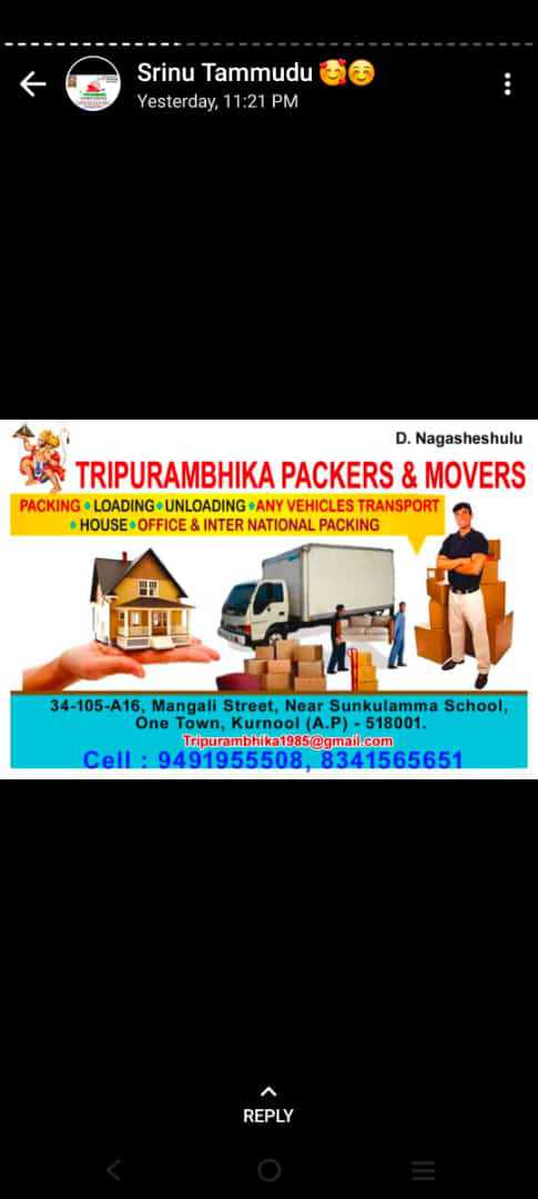 Work by Tripurambhika Packers & Movers